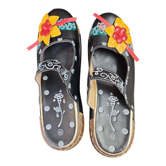 Womens Closed Toe‎ Sandals Size 9 Casual Platform Slingback Strap Shoes Beige - Picture 2 of 8